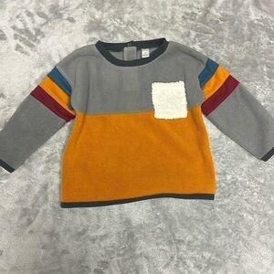 Petit Lem  - Long sleeve pullover fleecy sweatshirt. Size 3 months